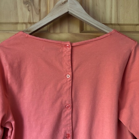 Coldwater Creek eyelet front button back top size M - Picture 9 of 11